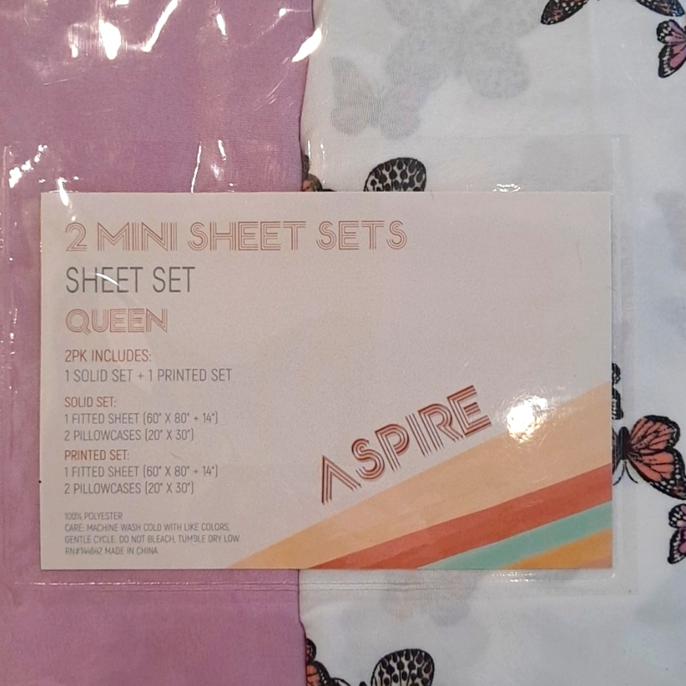ASPIRE 2 mini Queen sheet sets - Picture 2 of 2